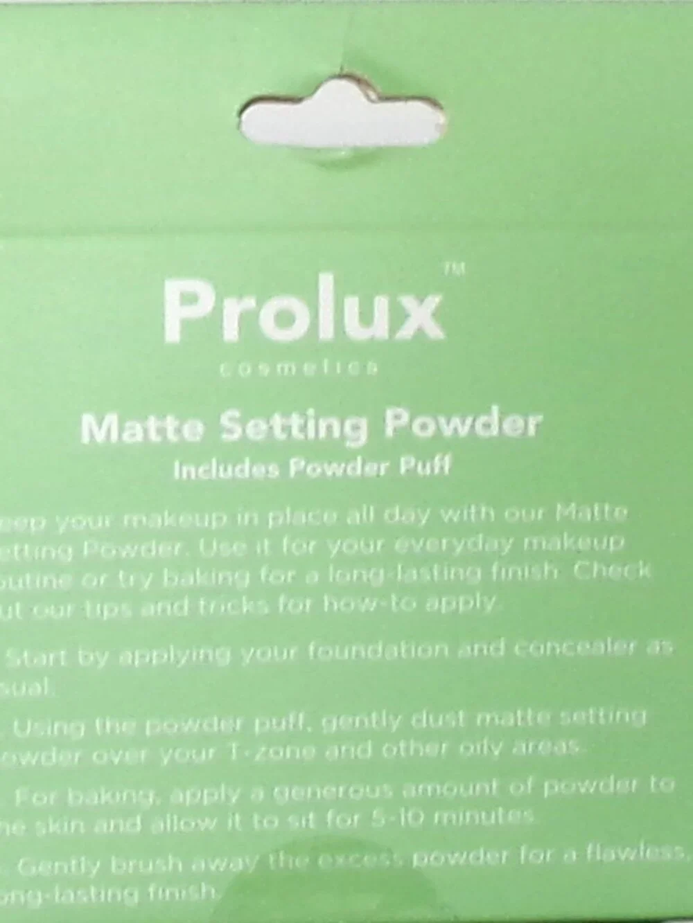 PROLUX Cosmetics MATTE Setting Powder With Puff ~ Ivory (Set of 2)